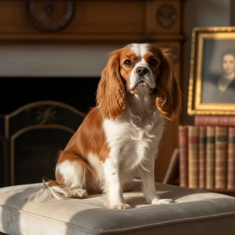 Our Cavalier in a cozy setting