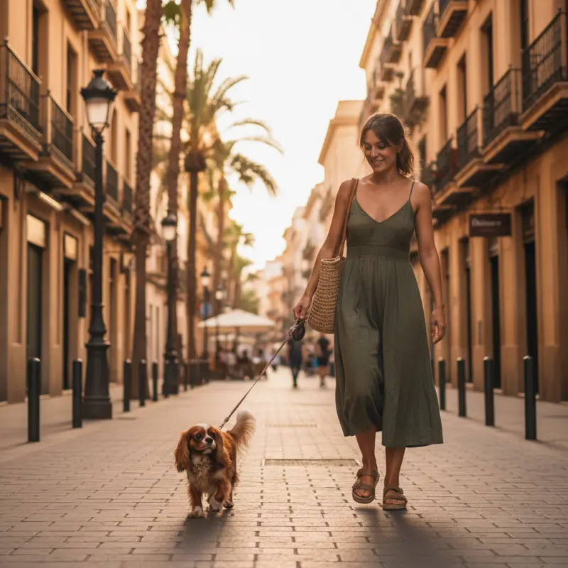 Cavalier in the garden